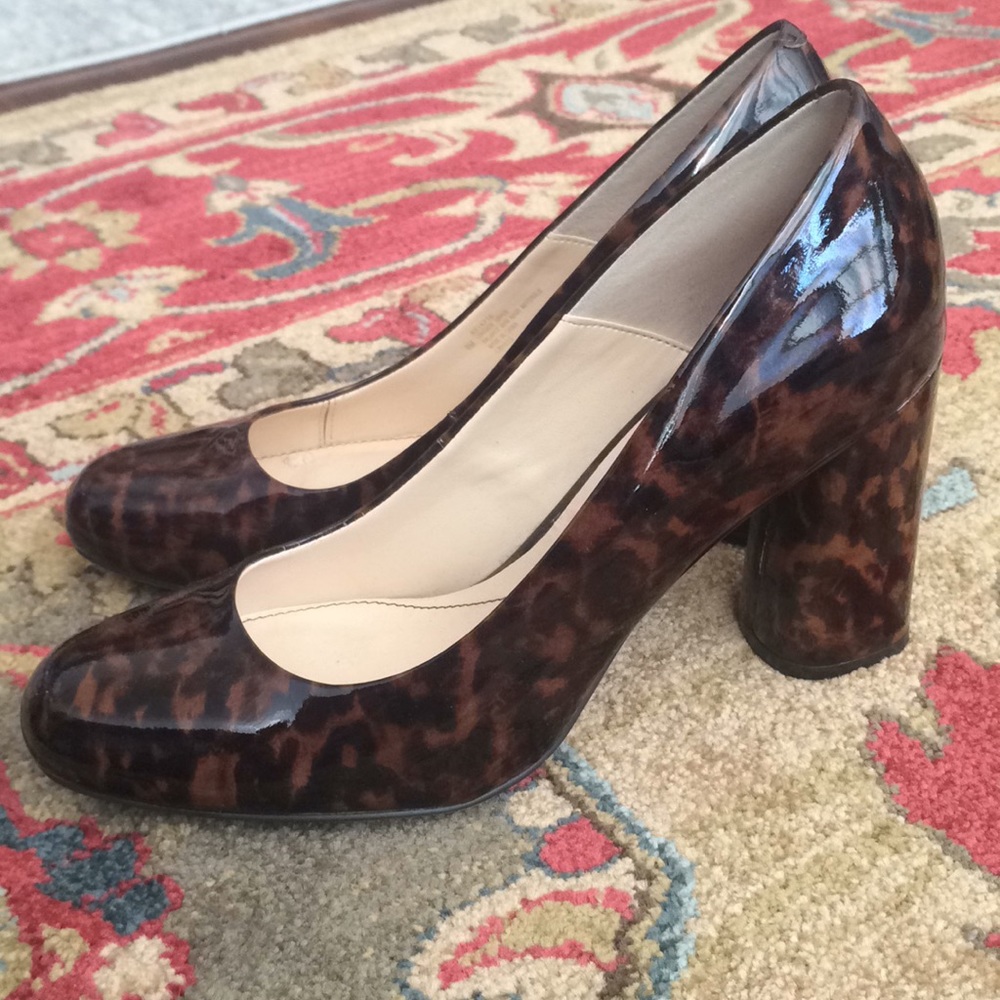 Isola Tortoiseshell Patent Leather Pumps (Size 9)